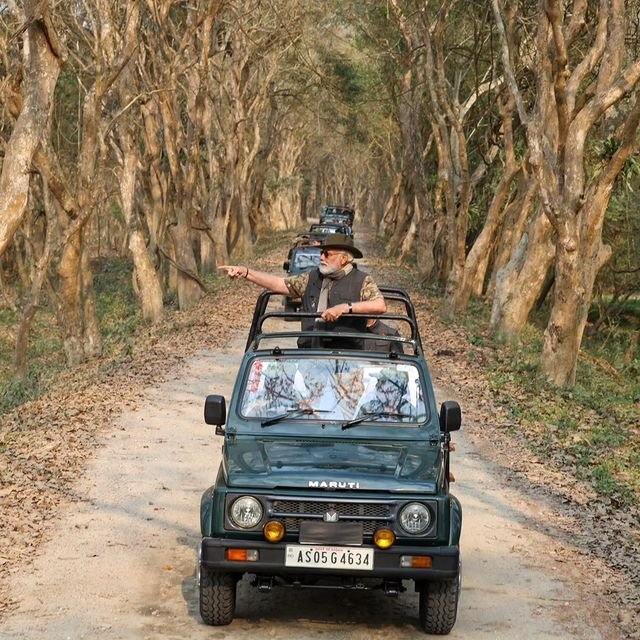 PM Modi Jeep Safari