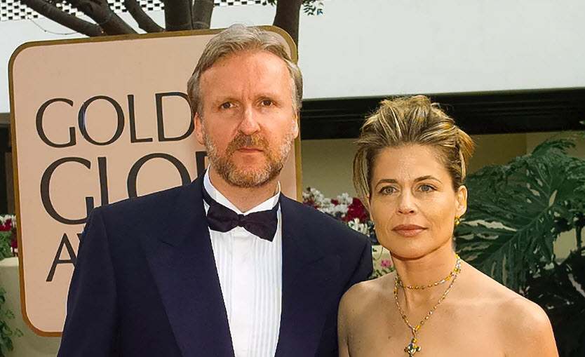 James Cameron and Linda Hamilton