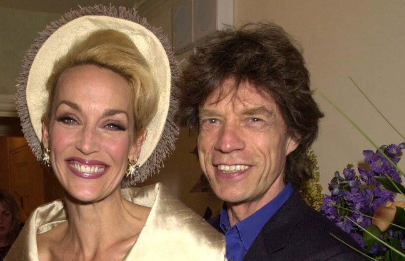 Mick Jagger and Jerry Hall