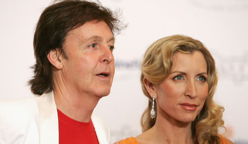 Paul McCartney and Heather Mills