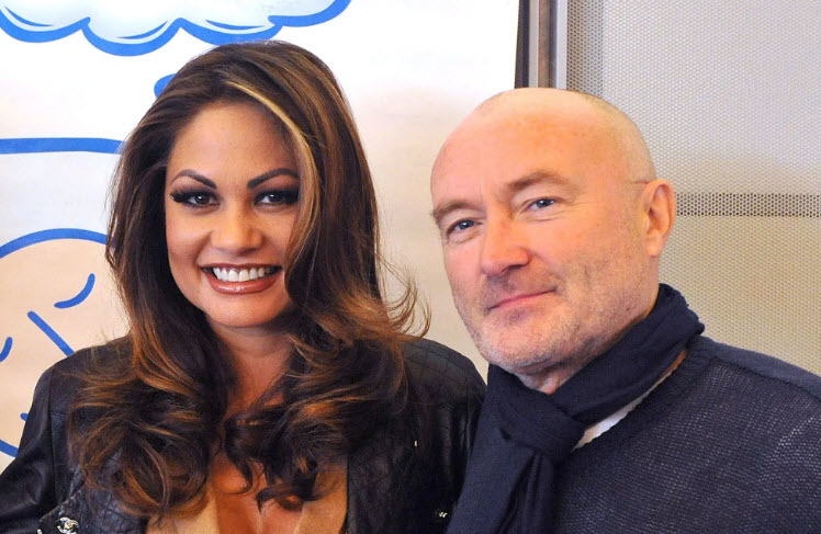 Phil Collins and Orianne Cevey