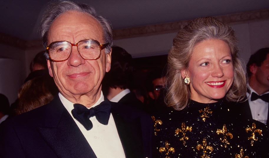 Rupert Murdoch and Anna Murdoch Mann